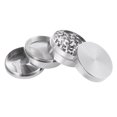 thumbnail image 3 of Rectificadora de aleación de zinc Molinillo de hierbas de pantalla fina Molienda suave Filtro de especias Plata Inevent HA6962-01B, 3 of 6