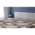 thumbnail image 5 of Ambesonne Floral Boho Fitted Sheet, Garden Scene Flowers, Queen Size, Pale Yellow Pastel Pink, 5 of 5
