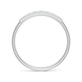 thumbnail image 2 of ANGARA Natural Pave Set Diamond Bar Ring with Milgrain in 14K White Gold for Women (Size-2mm| Color-K| Clarity-I3) | April Birthstone, Anniversary, Jewelry Gift for Women | Natural Diamond Ring, 2 of 11