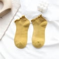 thumbnail image 5 of TELOLY Women Ankle Socks Cotton Womens Ruffle Ankle Socks - 10 Pairs Ruffle Turn-Cuff Casual Socks Short Socks, 5 of 10