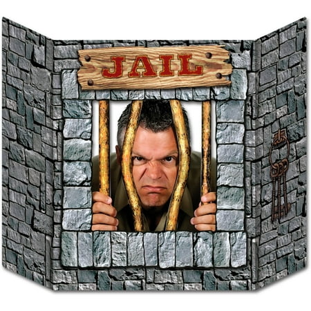 Jail Photo Prop Party Accessory (1 count) (1/Pkg), By Beistle