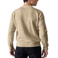 thumbnail image 3 of Wutalume Men's Self-Cultivation Leisure Round Neck Business Keep Warm Knitted Sweater Long Sleeves Cardigan Jacket Coat, Slim Fit for Men, Perfect for Office and Casual,Khaki 3XL, 3 of 3