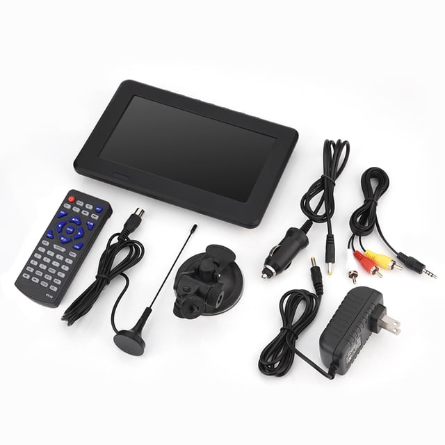 HD 7 Pulgadas ATSC 16: 9 HD Analógico Digital Portelador De Televisión De TV Portátil Para Un Auto En Casa