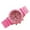 Pink_BE05, variant on Resicozy Men Women Casual Fashion Silicone Watch Band Quartz Colorful Wristwatch Red