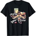 thumbnail image 1 of Formula Racing Austin Texas Open Wheel Car Circuit USA Flag T-Shirt - White - 3XL, 1 of 4