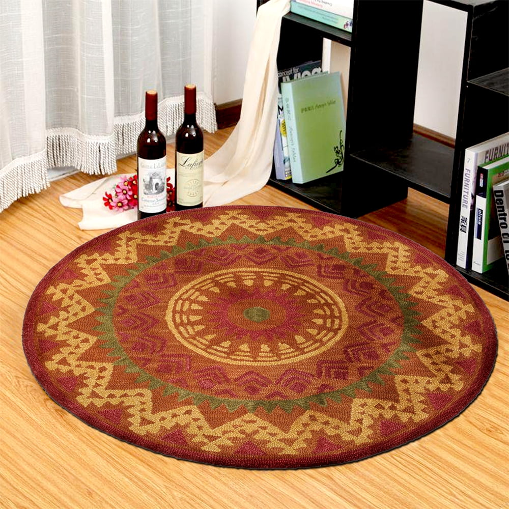 Dazzle Southwestern Medallion Indoor Round Rug ( 4 ft. x 4 ft. )