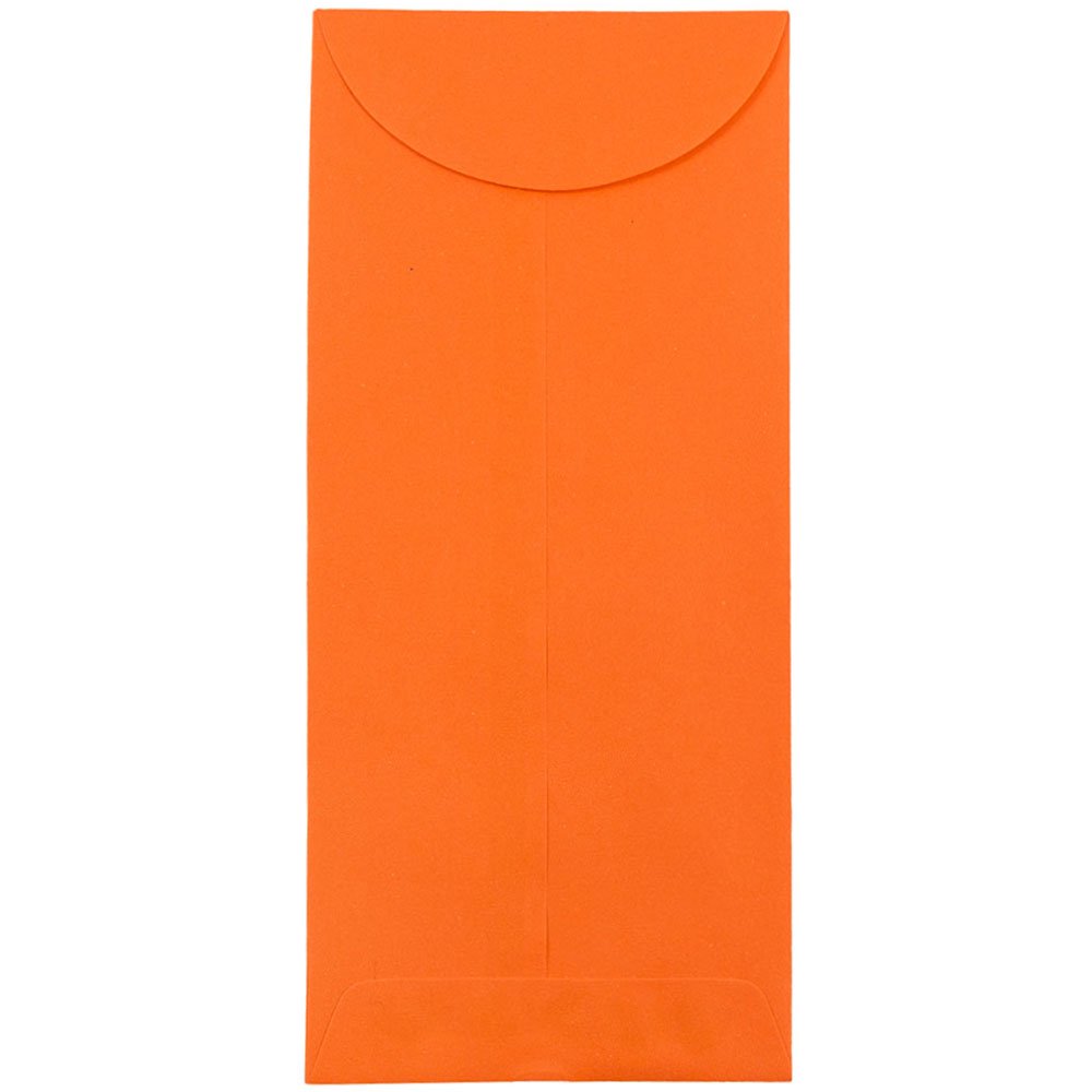 JAM 12 Policy Envelopes, 4 3/4 x 11, Orange, 1000/Carton