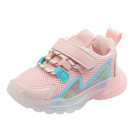 

Girls Sneakers Soft Soled Light Sport Toddler Children All Season Casual Basic Soft Breathable Fashion Lightweight Children s Day Gift Footwear Sports Shoes