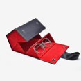thumbnail image 1 of Portable Sunglasses Case Travel Glasses Case Eyeglasses Storage Box.(black+red)(1pcs), 1 of 5