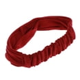 thumbnail image 3 of Diadema ancha boho, diadema atlética de yoga para mujer, banda elástica ligera y deslizante para cabeza borgoña Macarena Mujeres con banda para la cabeza, 3 of 8