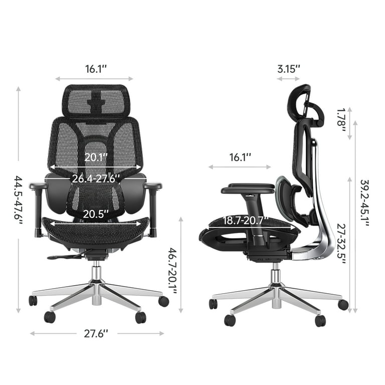 Ergonomic Office Chairs Hbada Brand HBADA E3 Pro Ergonomic Office