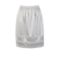 thumbnail image 2 of Biekopu Women Half Slip, Elastic Waist Lace Patchwork Satin Mini Skirt Under Dress Slip Sleepwear, 2 of 6