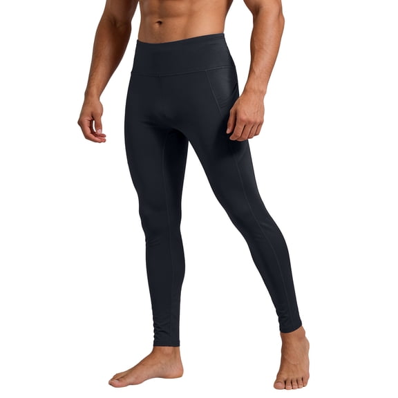 Zylarhe Men's Pants, High Pants With Side Pockets For Gym Running Cycling And Athletic Training Pants Black XXL
