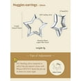 thumbnail image 6 of FindChic Star Earrings for Women Platinum Plated Huggie Earrings Small Stud Earring Christmas Birthday Jewelry Gifts for Her with Box, 6 of 10