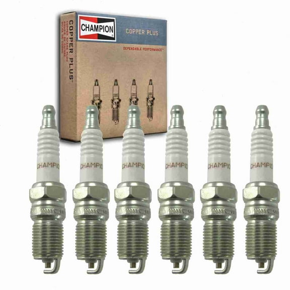 6 pc Champion 304 Copper Plus Spark Plugs for 4031 42LTS 4504278 6231 7918 7966 8012 AGF12 AGRF2 AGRF22 AGSF2 AGSF22C AWSF22C BP7EFS BU6EFSZ H6D H6DC H6DC0 H7DC H7DC0 HR6DC HR6DP HR6DS HR7DC Q6RTC