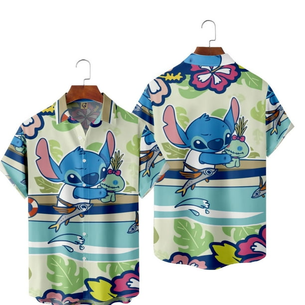 Disney Lilo & Stitch Hawaiian Shirt, Funny Stitch Beach Shirt, Stitch
