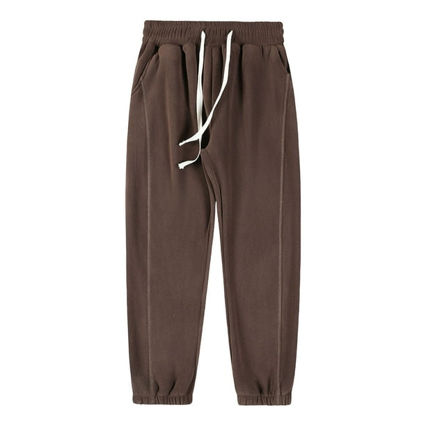 Ceisia Men Solid Multi Pocket Outdoor Cargo Pants Straight Leg Casual Gift Fitness Trousers