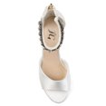 thumbnail image 5 of Journee Womens Connor Back Heel Zip Gemstone Ankle Strap Wedge Sandals, 5 of 10