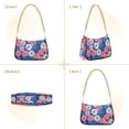 thumbnail image 7 of FORMRS Womens Shoulder Bag with Chain Strap Clutch Purse Cute Tote Handbag, Pink Flowers Pattern, 7 of 7