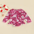 thumbnail image 3 of QJUHUNG Kid Baby Girls One Piece Swimsuit Long Sleeve Zipper Swimwear Ruffle Rashguard Bathing Suits Beachwear, 3 of 6