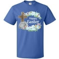 thumbnail image 3 of Inktastic Happy Easter with Cross and Flowers T-Shirt, 3 of 5