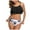 Black, variant on RKSTN Women Two Piece Swimsuits High Waisted Bikini Ruffle Tummy Control Bottoms Halter Bathing Suits