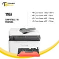 thumbnail image 2 of Toner Bank 1-Pack Compatible 116A Toner Cartridge for HP 116A W2062A Used with Color Laser 150A 150nw MFP178nw 178nwg MFP179fnw Printer Ink Yellow, 2 of 9