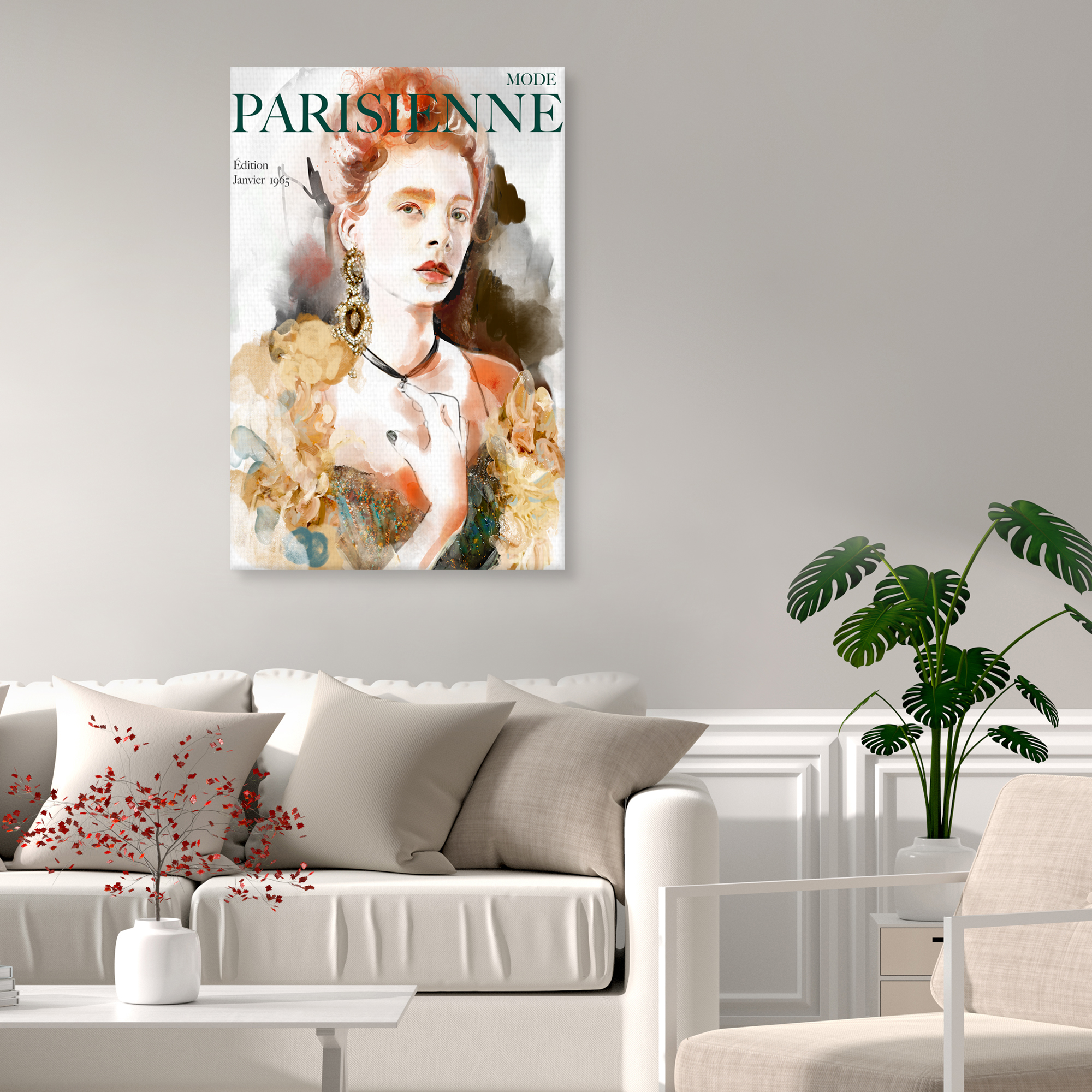 Mode Parisienne Janvier 1965 by Studio Arts Canvas Art Print