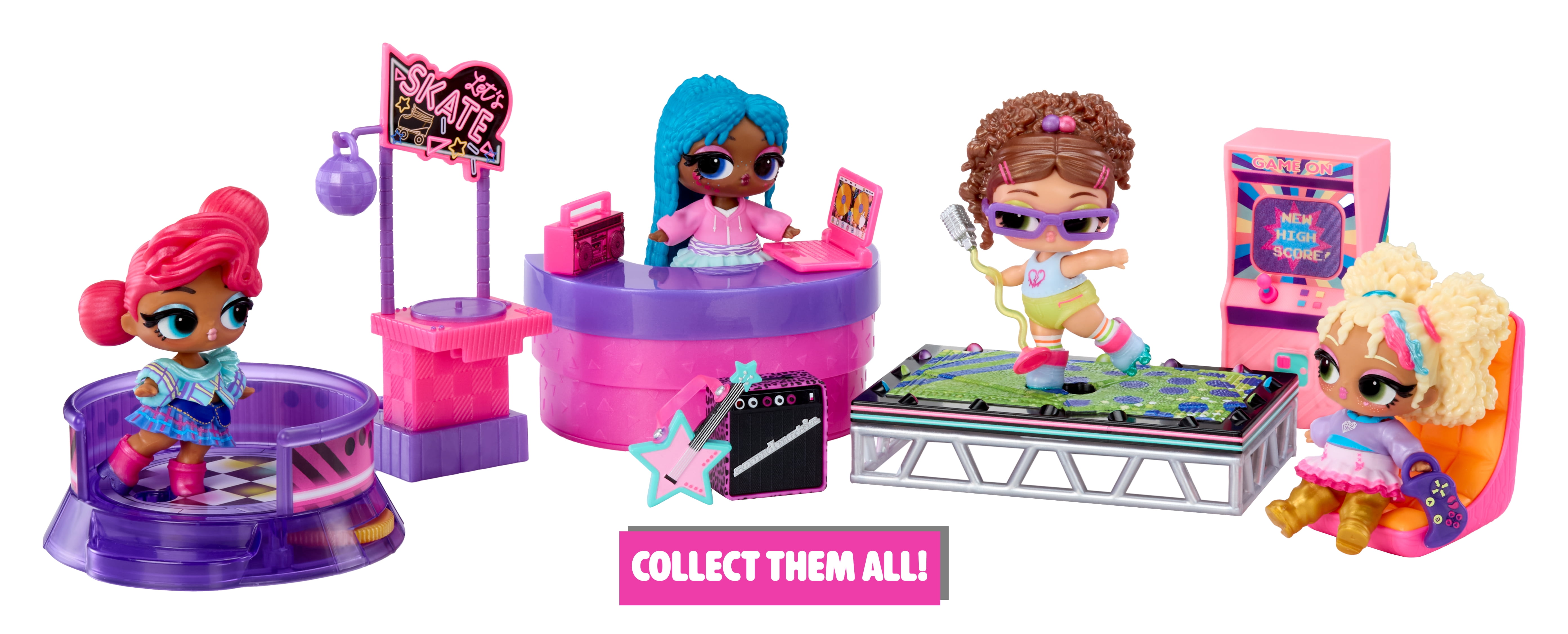 LOL Surprise Music Festival DJ Booth, Furniture Pack, Includes Exclusive Tot Doll, Ages 4+