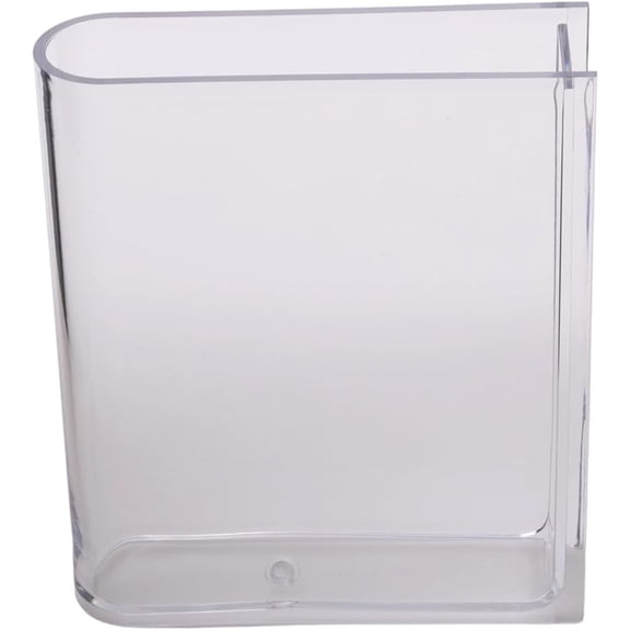 Clear Acrylic Book Vase for Flowers, Transparent Flower Vase for Home Decor, Simplicity Bookshelf Decor, Unique Stuff for Book Lovers (Clear)