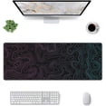 thumbnail image 2 of Pink Blue Topographic Contour Map Mouse Pad - 11.8x31.5in Big Extended Non-Slip Rubber Base, Stitched Edges, Ideal for Gaming PC Desktop, Large Mouse Pad, 2 of 6