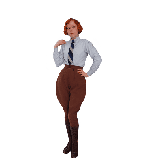 Womens Long Brown Jodhpurs Breeches Horse Riding Pants Equestrian Sports Pants