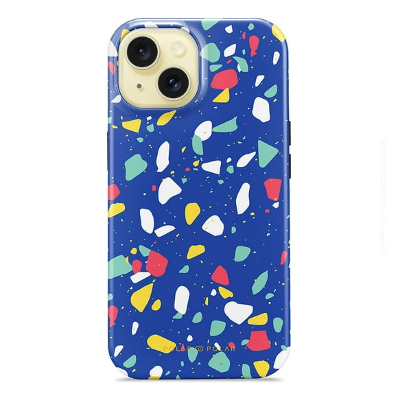 Royal Blue Terrazzo Custom - iPhone 15 Case,iPhone 14 Pro Max