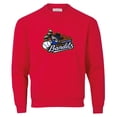 thumbnail image 2 of Men's Red Quad Cities River Bandits Essential Fleece Crewneck Pullover Sweatshirt, 2 of 3