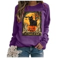 thumbnail image 5 of Futezty Halloween Sweatshirts for Women Plus Size Long Sleeve Cute Graphic Pullover Top 2025 Fall Fashion Shirt Clothes, 5 of 7