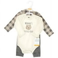 thumbnail image 2 of Hudson Baby 2 Cotton Long Sleeve Bodysuits and Pant Set, Preemie - 24 Months, 2 of 5