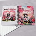 thumbnail image 4 of Hello Valentine’s Day Bernese Mountain Dog Flower Crown Romantic Pink Floral Spiral Bound Journal Berner Lover Gifts 5x7in Spiral Notebook - 00031, 4 of 5