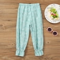 thumbnail image 3 of Pantalones Antimosquitos Con Cintura Elástica De Verano, Pantalones Florales Para Niña (Verde 18-24M Likrtyny Mujer, 3 of 8