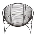 thumbnail image 3 of Butler Specialty Company Artemis Oval Iron Metal Basket Accent Chair - Black, 3 of 8