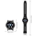thumbnail image 3 of G6 Sports Smartwatch, Advanced Health Monitor, Fitness Tracker, Touchscreen, Black, 3 of 4