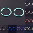 thumbnail image 4 of HOOUN 40Pcs Colorful Stainless Steel Nose Rings Piercing Lip Hoop Piercing Jew-qy_, 4 of 9