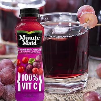 Minute Maid Cranberry Grape, 12 Oz, Quantity 24