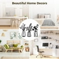 thumbnail image 2 of 3PCS Metal Flower Wall Decors, Flowers in Vase Iron Wall Sculptures, Art Decoration for Home Kitchen Bedroom Living Room Patio Balcony(Black), 2 of 5