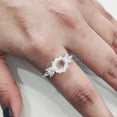 thumbnail image 6 of Hexagon White Topaz Ring, 925 Sterling Silver, Women Ring, Natural Topaz, November, Christmas, Thanksgiving, Tiny Dainty Ring, Marquise CZ Ring, Handmade, Statement Jewelry, Wedding, Anniversary Gift, 6 of 8