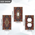 thumbnail image 2 of Light Switch Cover Switch Plate Outlet Cover Plug Cover for Electrical Duplex Outlets Vibrant Tribal Pattern, 2 of 6
