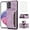 Purple for Samsung Galaxy A53 5G, variant on Design for Samsung Galaxy A53 5G Wallet Case with Tempered Glass Screen Protector PU Leather Credit Card Holder Slot Phone Cases Kickstand Shockproof Protective Cover for Women 6.5 inch Purple