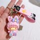 thumbnail image 1 of Venta al por mayor, decoración rosa para niña, accesorios para bolso de llave de coche, llaveros, llavero de Hola de dibujos animados 3D, llavero de regalo para niños, 1 of 4