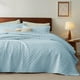 thumbnail image 1 of Colcha para cama, tamaño queen, ligera, azul cielo, para todas las estaciones, 1 of 7