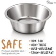 thumbnail image 2 of Peggy11 Cuencos Profundos Antideslizantes De Acero Inoxidable Para Perros - Paquete De 2 16 Tazas, 2 of 5