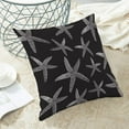 thumbnail image 6 of Starfish Coastal Throw Pillow Cover 18X18 Inch Pack of 2, Black Nautical Ocean Decorative Pillow Covers Square Summer Beach Pillow Cases Cushion for Bedroom Home Sofa Decor, 6 of 6
